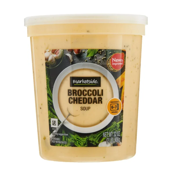 Marketside Broccoli & Cheddar Cheese Soup, Fresh Deli Soup, 32 oz